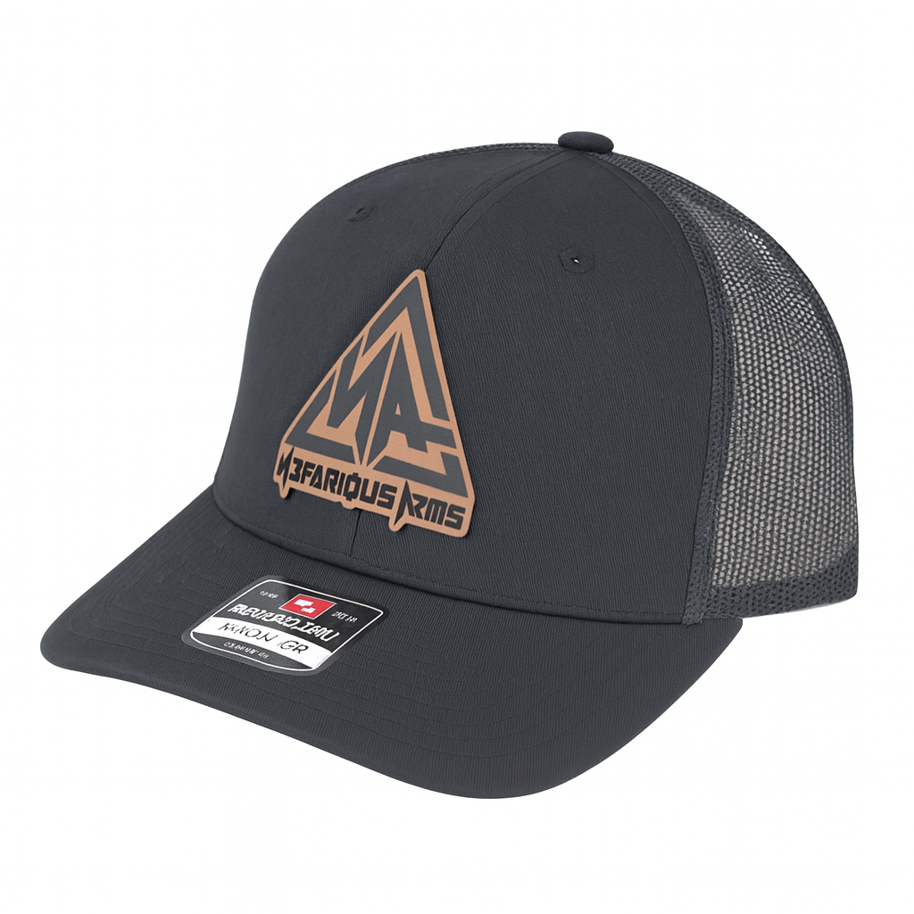 Nefarious Arms Leather Patch Cap