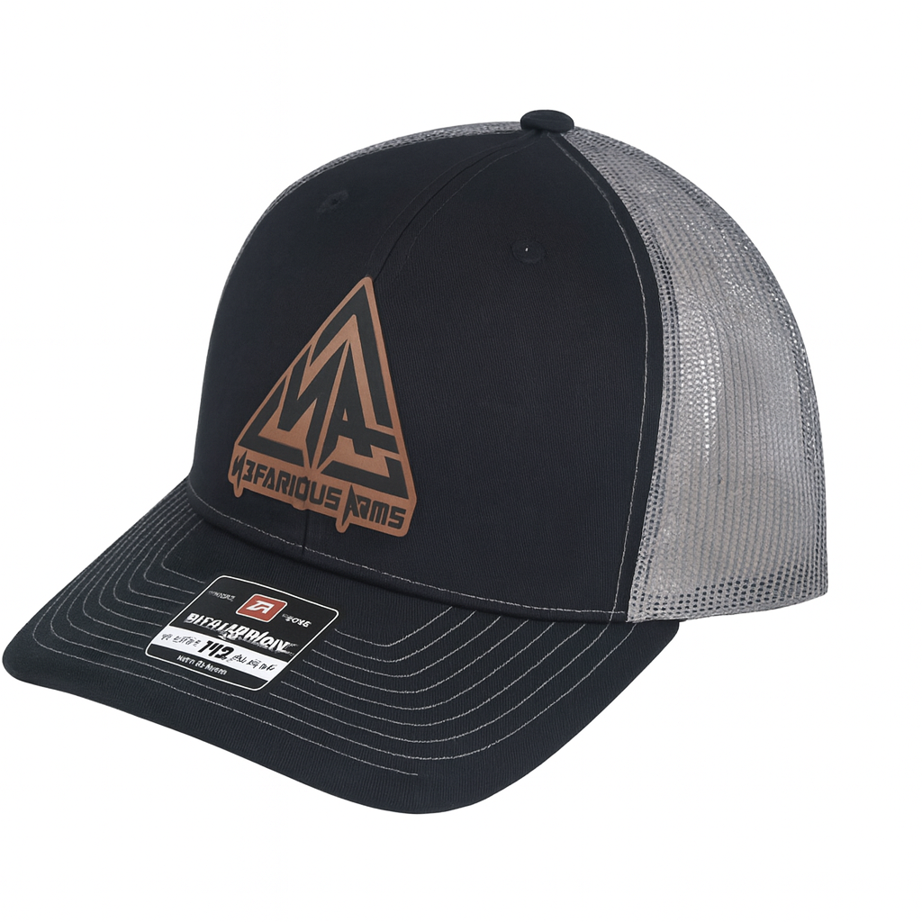 Nefarious Arms Leather Patch Cap