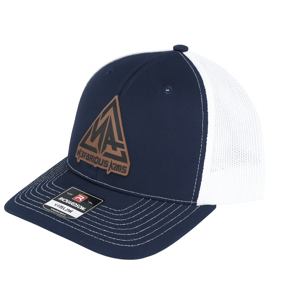 Nefarious Arms Leather Patch Cap