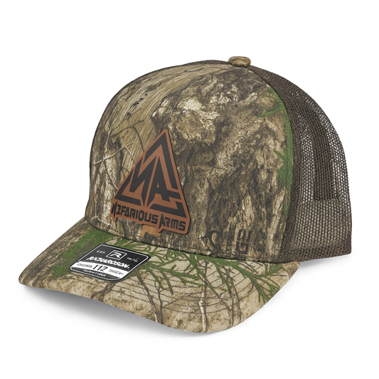 Nefarious Arms Leather Patch Cap