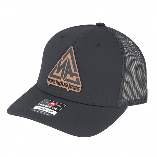 Nefarious Arms Leather Patch Cap