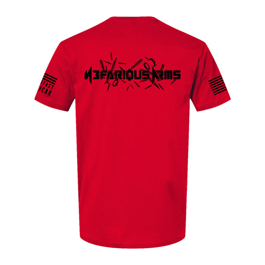 Nefarious Arms T-Shirt Red